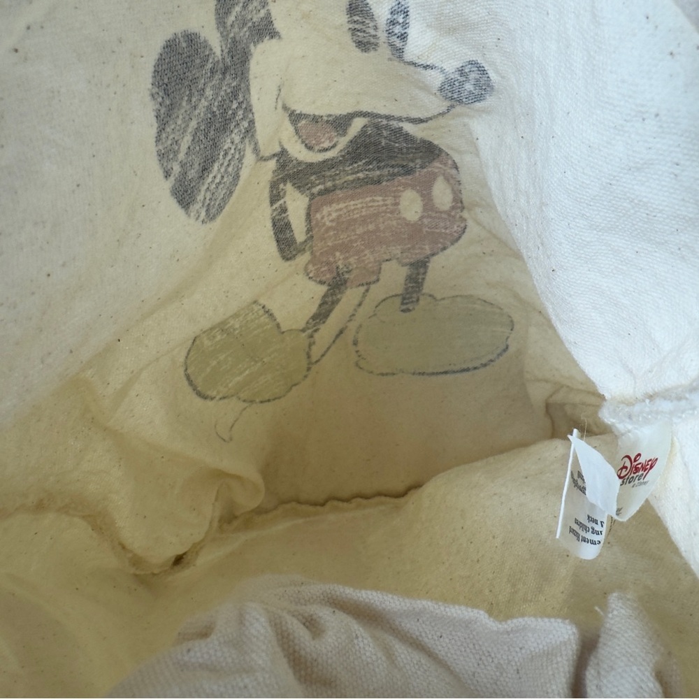 Mickey Mouse Disney Store canvas shopping tote bag - Picture 6 of 11